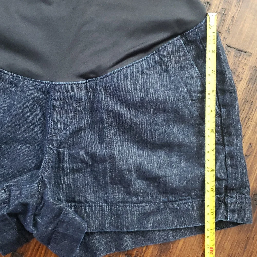Women's Dark Denim Maternity Shorts Size 4M - Picture 7 of 8